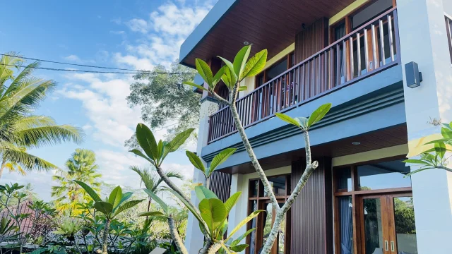 Front view of Jambangan Bali Villa Ubud